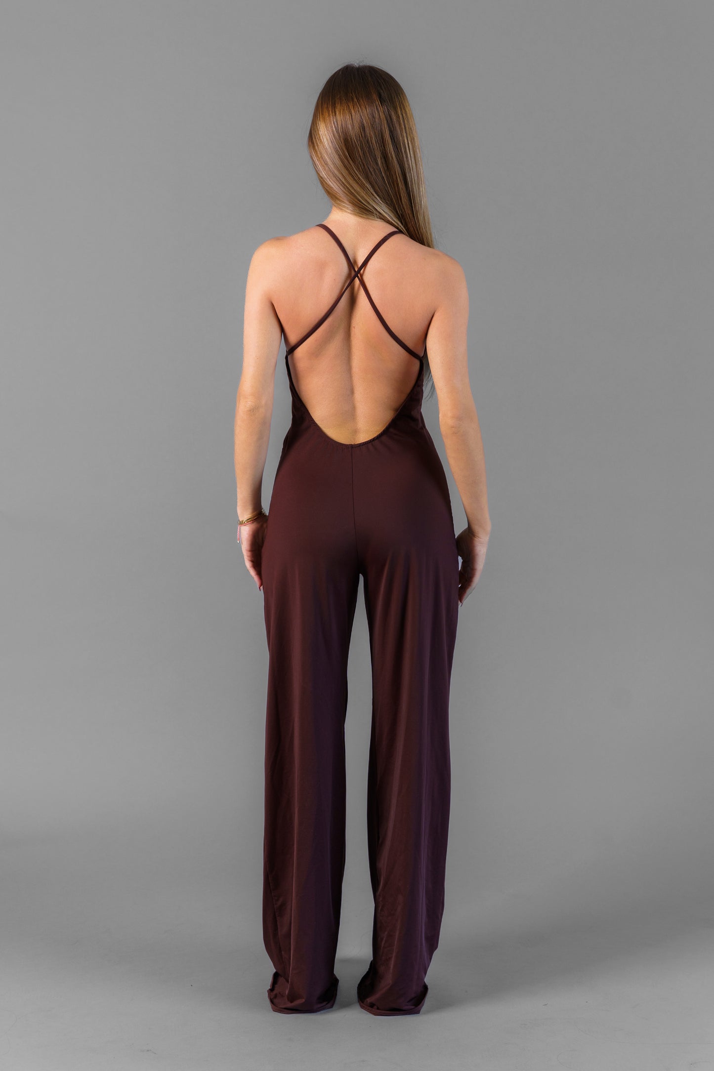 London jumpsuit Brown